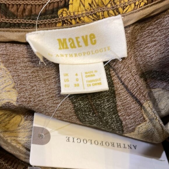 NWT $130 Anthropologie Maeve Terrace Floral Palazzo Pants in size 0! - Picture 5 of 6